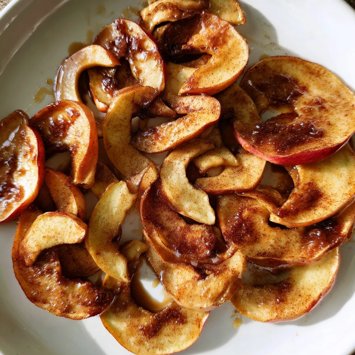 Warm, bubbling Baked Apple Slices infused with cinnamon, perfect comfort food served steaming hot.