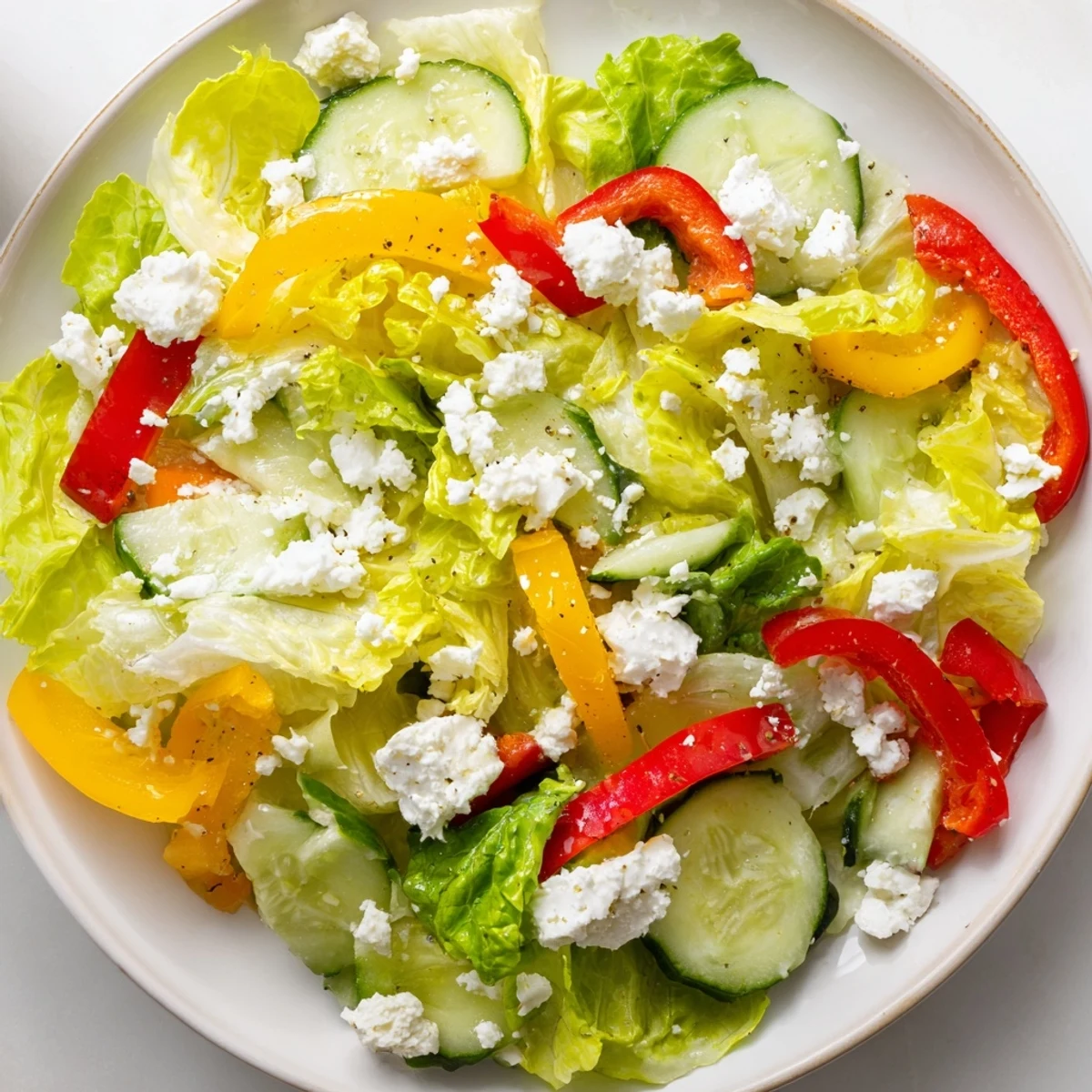 Vibrant image of Bella Hadid Salad, a light and healthy Mediterranean-inspired salad to enjoy.