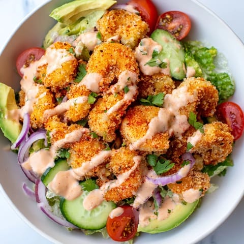 Spicy Crispy Shrimp Salad #76