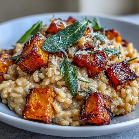 Vegan Pumpkin Risotto With Sage
