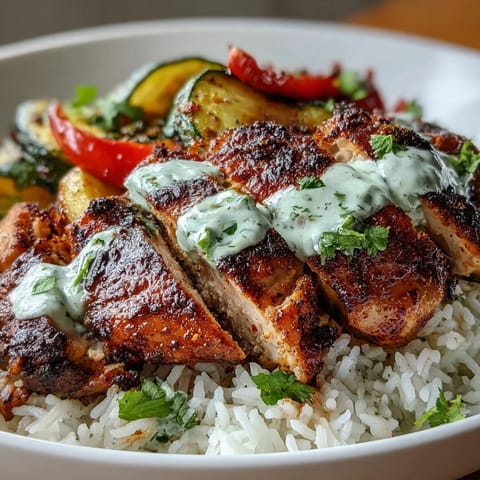 Blackened Chicken Bowl Lime Crema