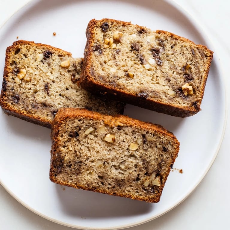 Enjoy the delicious aroma of freshly baked Simple Banana Bread, perfect for breakfast.