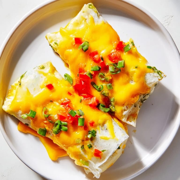 Enjoy this easy, flavorful Rice Paper Egg Cheese Wrap with a crispy exterior and delicious, melty cheese!