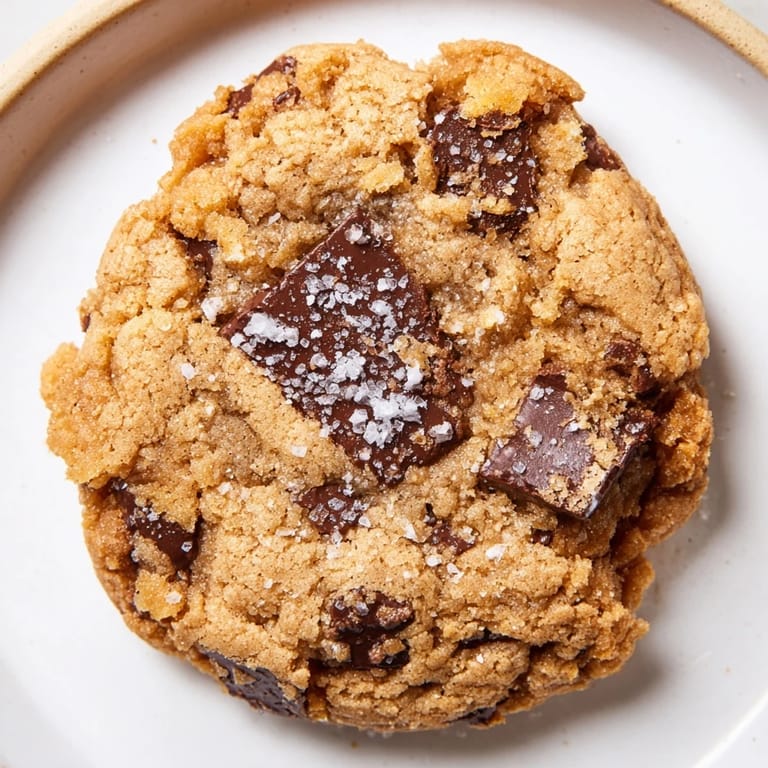 A close-up of a stack of Miso Brown Butter Cookies, ready to be enjoyed with a glass of milk.