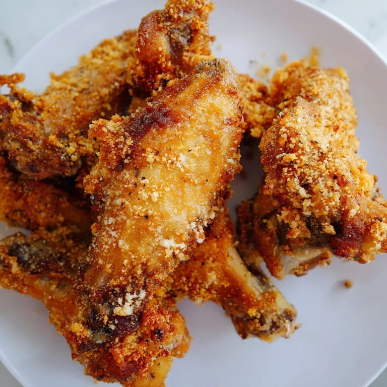 Homemade Parmesan chicken wings baked for a healthier, delicious alternative to fried wings.