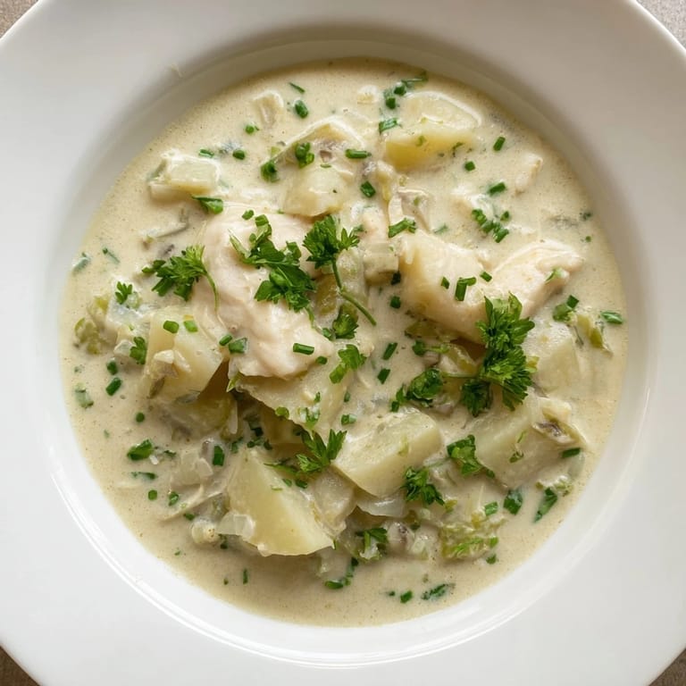 This creamy Icelandic Fish Stew features tender cod, potatoes, and a rich, milk-based broth, ready to enjoy.