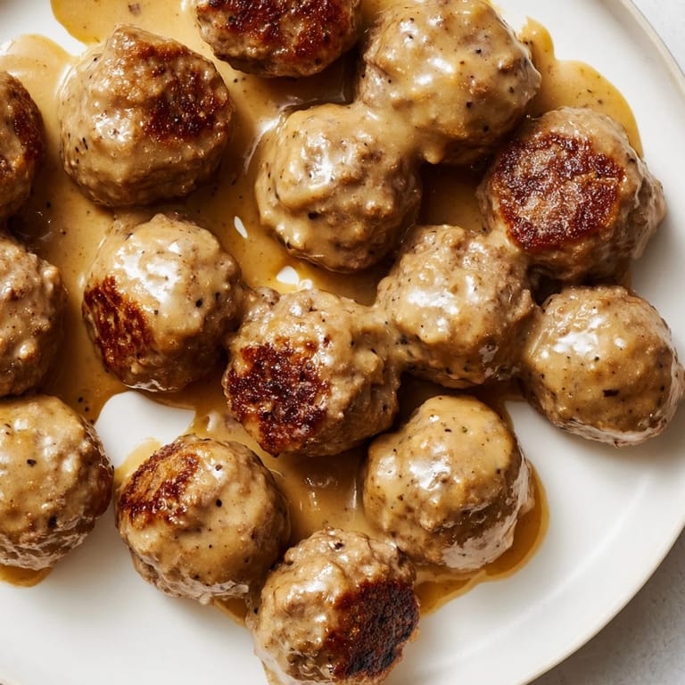 Hearty Swedish Meatballs, a comforting dish with fragrant spices, great for a family meal.