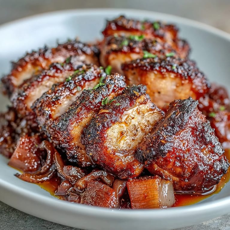 Fork-tender pork shoulder roasted with aromatic ginger and garlic, paired with bright orange-kissed rhubarb for a savory sweet main dish.