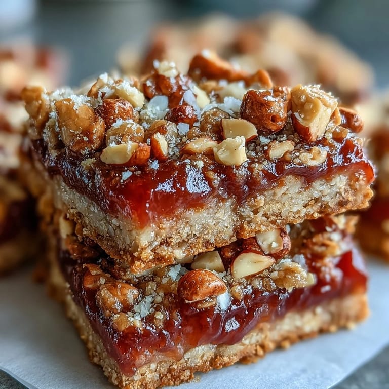Freshly baked Guava Jam Bars with crumble topping on a white plate, ready to serve.