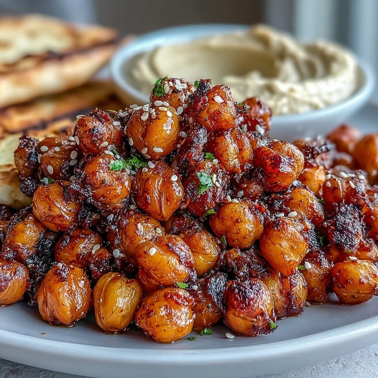 Flavorful Crispy Chickpea Bowls ready to be enjoyed with fresh garnishes and lemon.