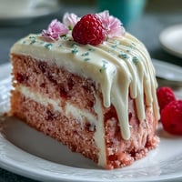 Blush pink Bridal Shower Rosé Velvet Cake with elegant gold drip accent.
